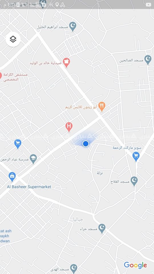 بيت طابق ارضي مأسس على الخامس