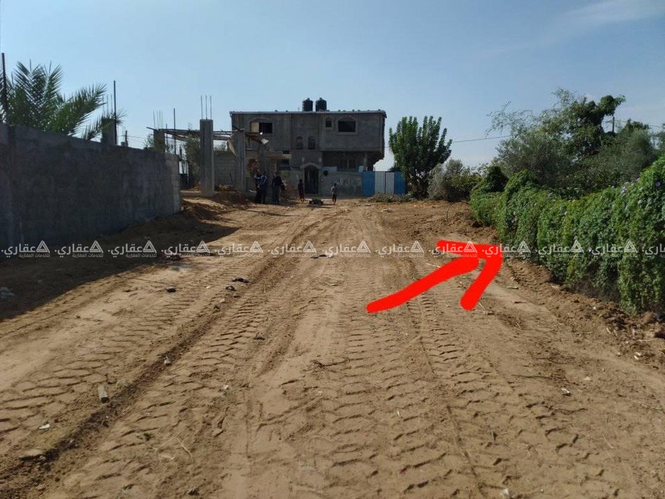 قطعة أرض مسيجة ومشجرة