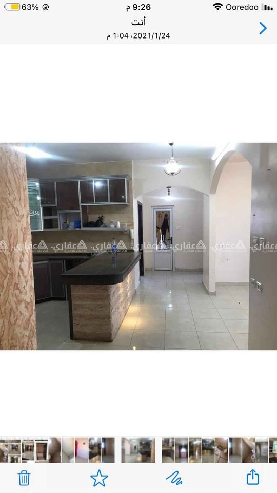 شقة للايجار في عمارة الحجار2