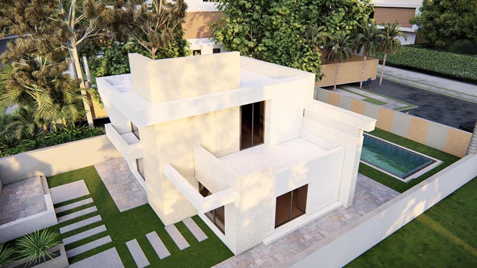 فيلا خاصة للبيع بتصميم عصري مع عزل حراري
