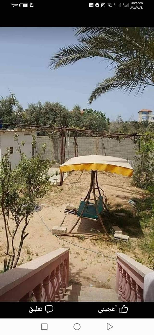 منزل  للبيع على بحر دير البلح 