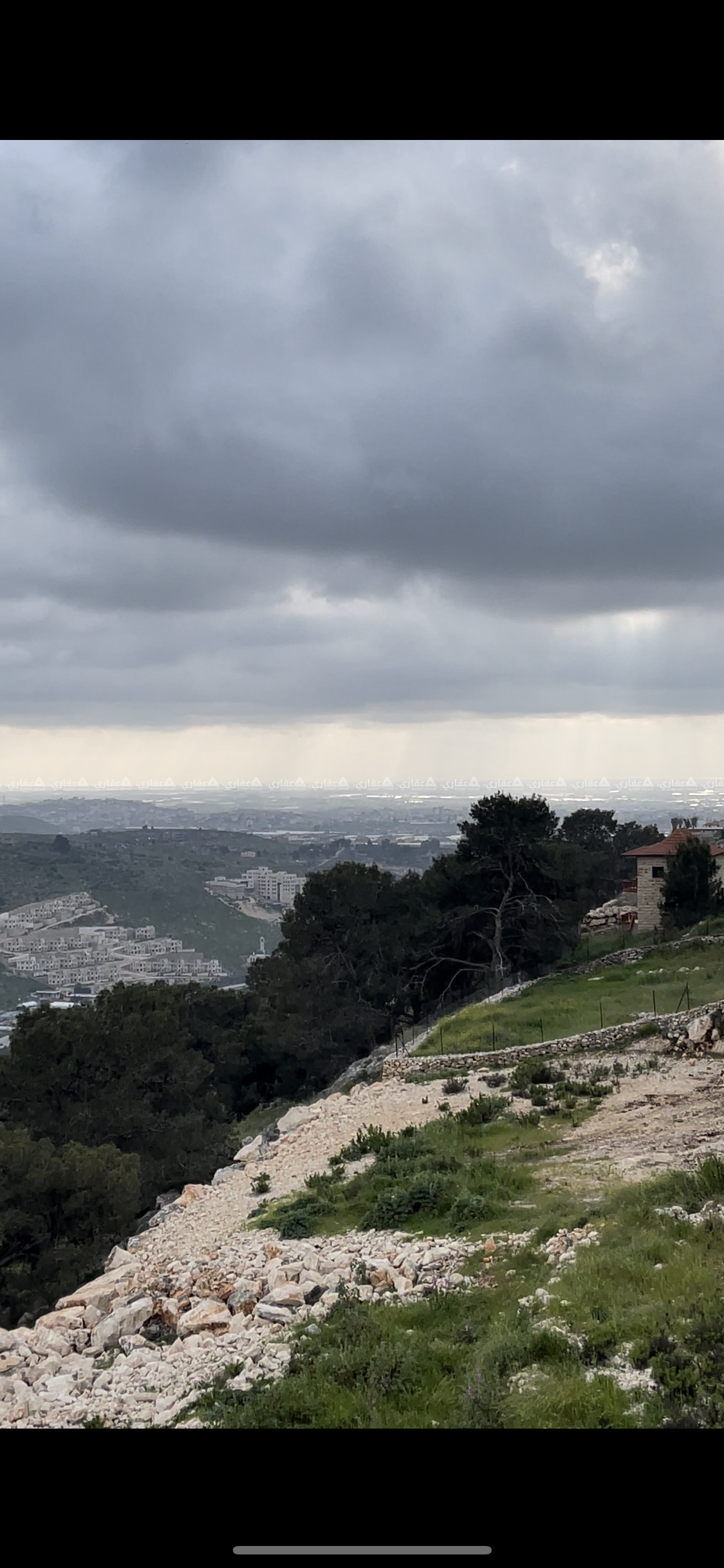 ارض قمة جبل اطلالة ساحرة كل الاتجاهات