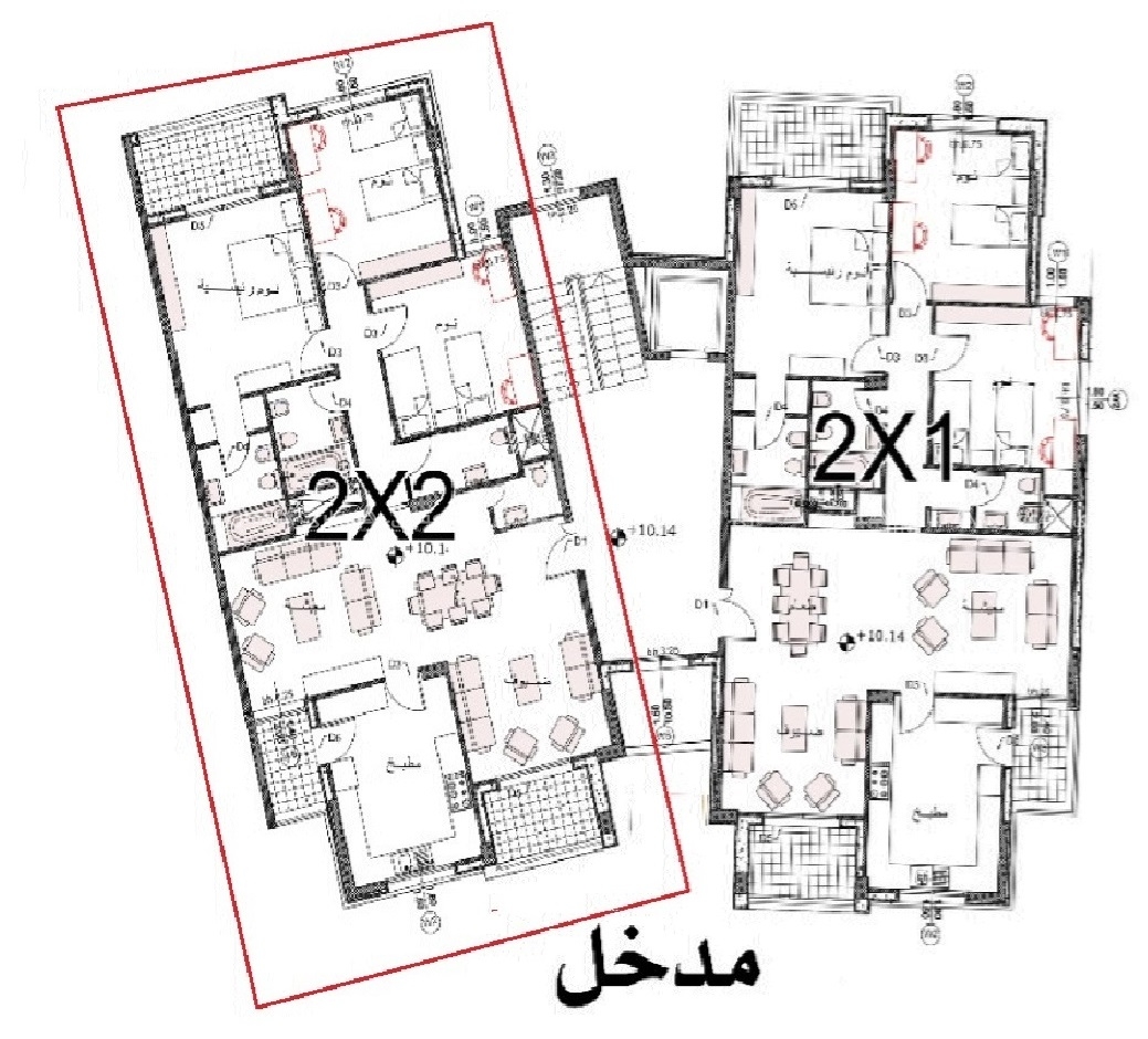 للبيع شقة جديدة مميزة بدون تشطيب 